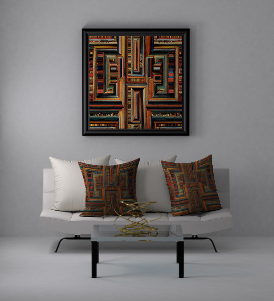 Majestic Puzzle Quad Throw Pillow