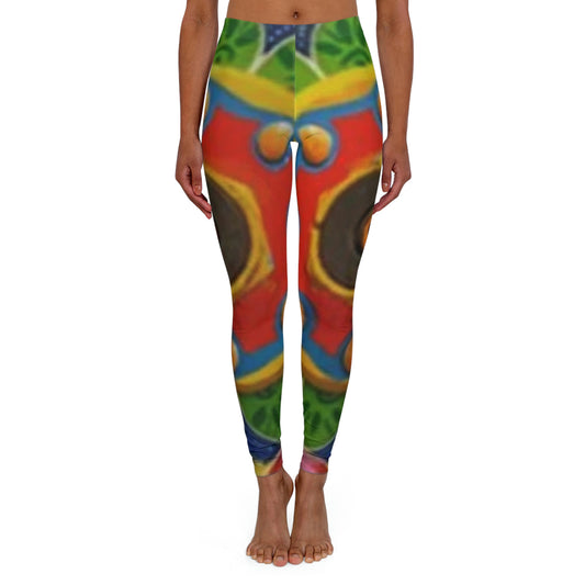 Zapote Women's Spandex Leggings (AOP)