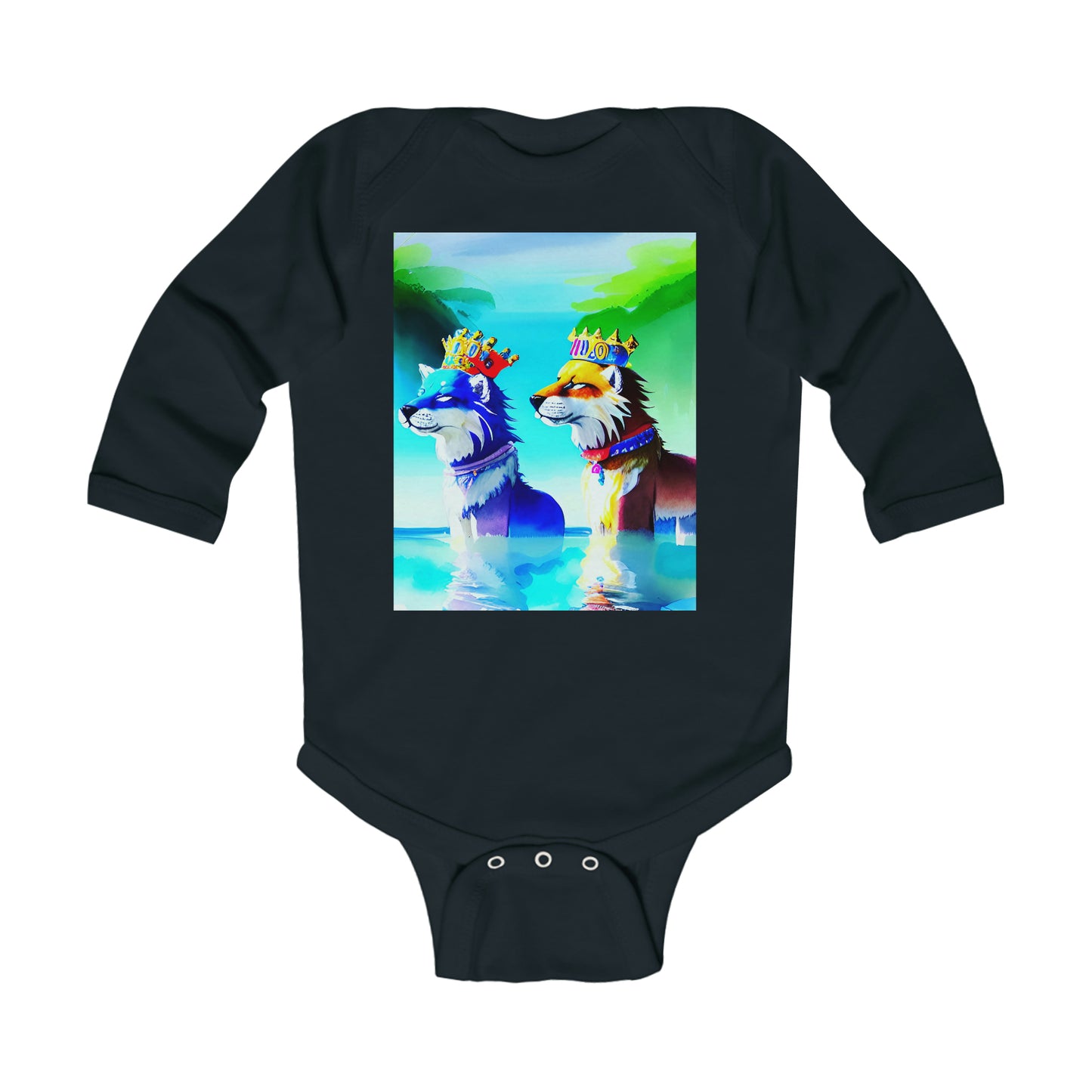 Royal Dogs Infant Sleeve Bodysuit