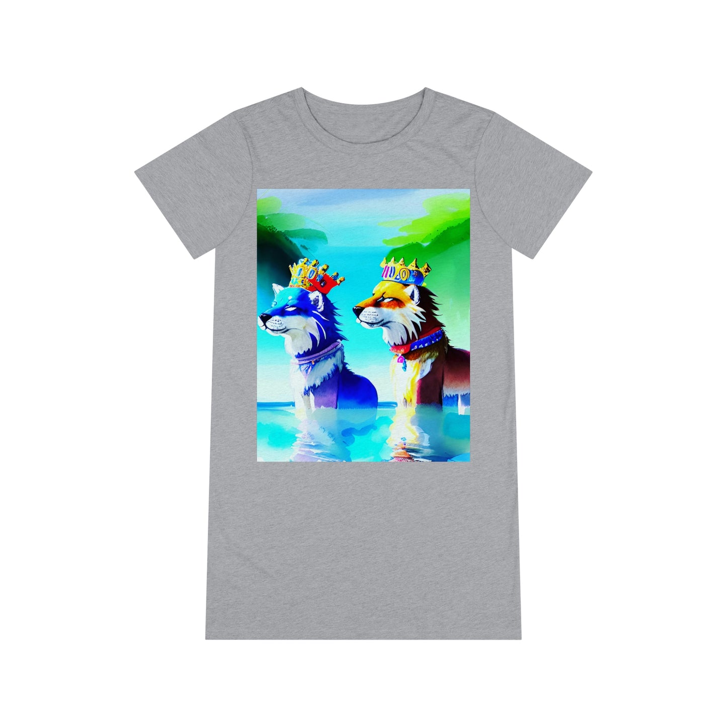 Reflective Royalty T-Shirt Dress