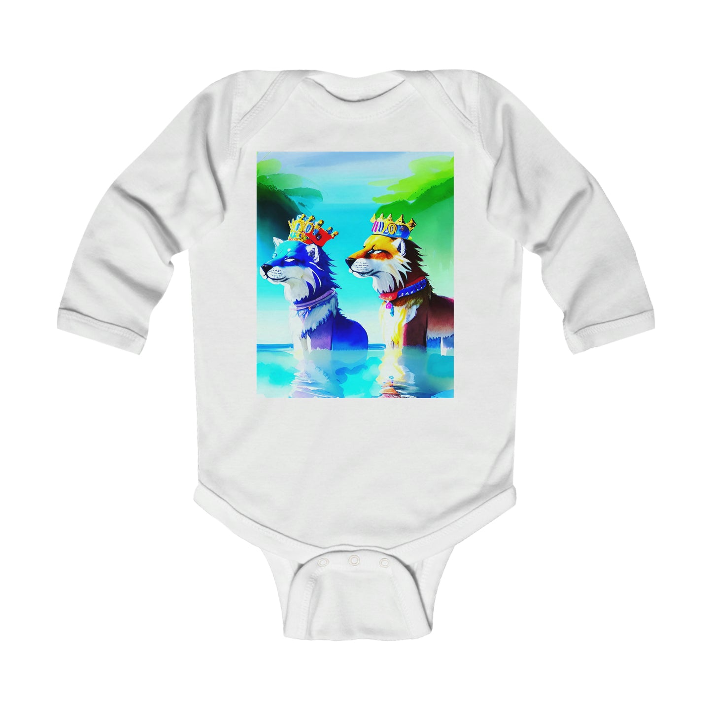 Royal Dogs Infant Sleeve Bodysuit