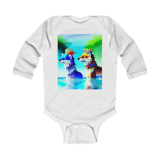 Royal Dogs Infant Sleeve Bodysuit